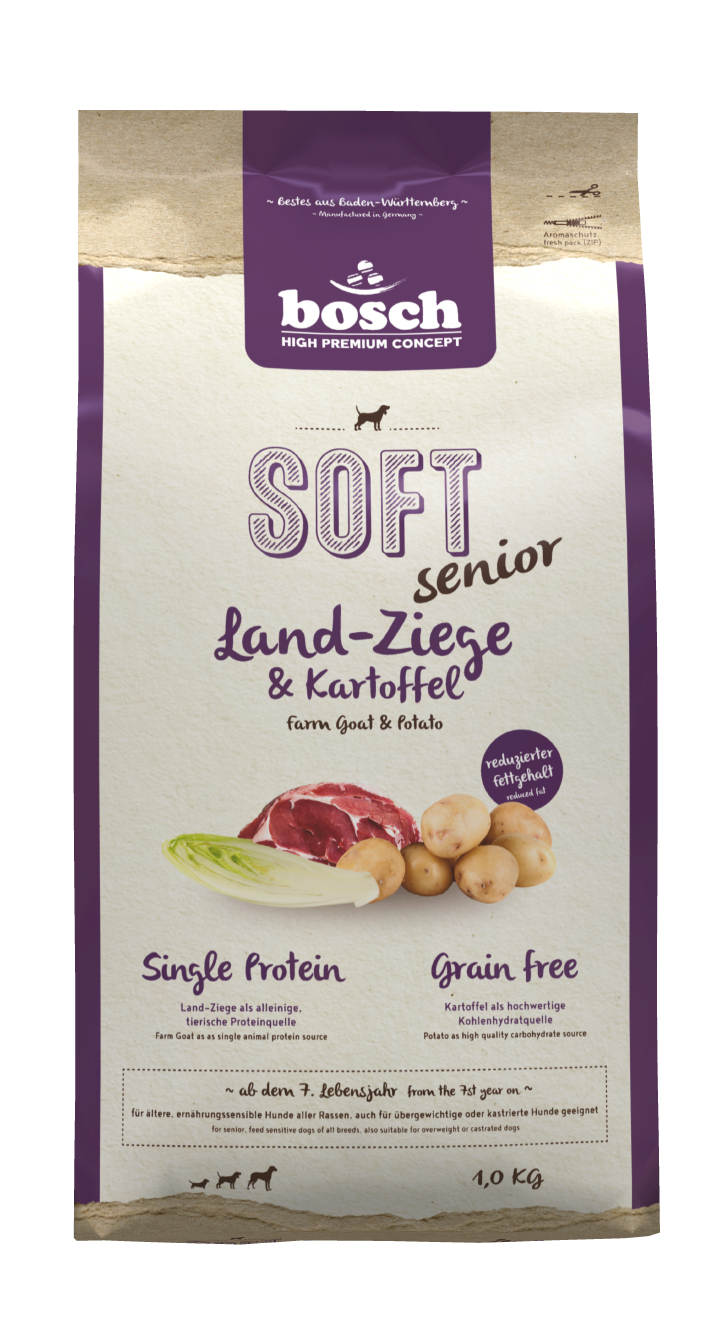 bosch Hunde-Trockenfutter HPC Soft Senior Ziege+Kartoffel